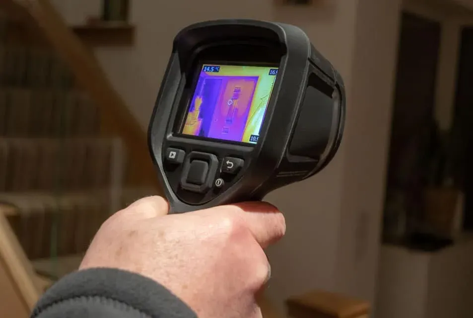 Leak detection equipment in use