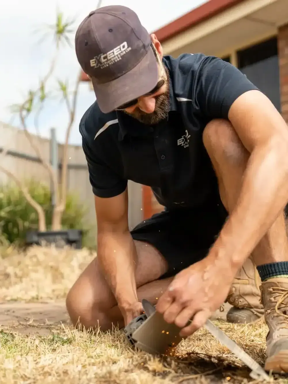 A Elizabeth South plumber at work on a job